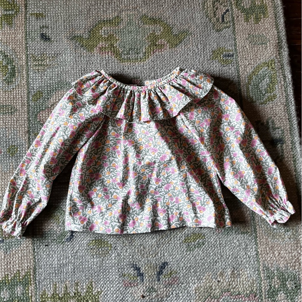 Little English Floral Top 24 Mo